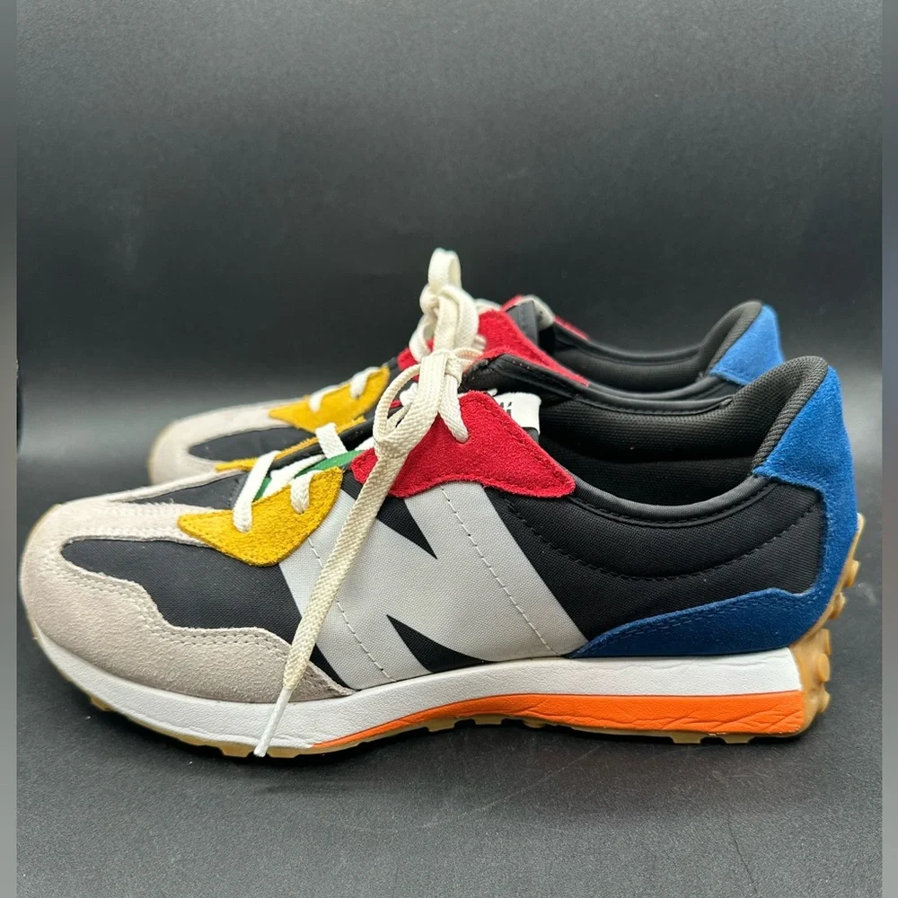 New Balance 327 GS327PBB Summer Fog Sneakers Multi Color Boy's Size 7 - Picture 3 of 6
